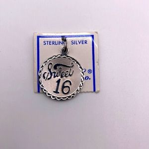 Spencer Co. Sterling Silver Sweet 16 Charm on Original Tag